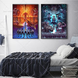 1PC Anime Attack On Titan The Fina Poster Self-adhesive Art Waterproof Paper Sticker Coffee House Bar Room Wall Decor