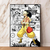 ONE PIECE Poster Canvas Painting Monkey D. Luffy Home Decoration No Frame Anime Wall Art Home Decor Picture Children's Gift
