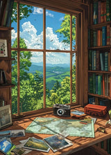 Sea Summer Landscape Bar Anime Wall Art Poster Blue Cabin Beach Forest Canvas Painting Print Picture Living Room Modern Decor