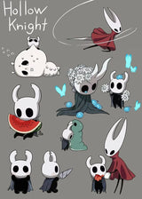 Hot Video Game Anime Hollow Knight Cartoon Characters Poster and Prints Canvas Painting Wall Art Pictures Home Gamer Room Decor
