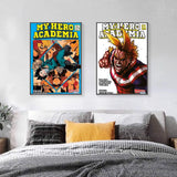 1PC My Hero Academia Bakugo Anime Poster Self-adhesive Art Waterproof Paper Sticker Coffee House Bar Room Wall Decor