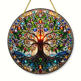 Acrylic Glass Effect Wall Art Disc Pendant