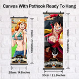 Anime Canvas Wall Art ONE PIECE Painting Hanging Scrolls Cartoon Modular Picture Poster for Home Decor