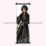 Anime BLEACH Figures Posters Kurosaki Ichigo Wall Art Scrolls Picture Kuchiki Rukia Home Decor Canvas Japanese Hanging Painting