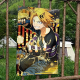 My Hero Academia Kaminari Denki Banner Art Printing Japanese Wall Flag Anime Wall Hanging Home Decor