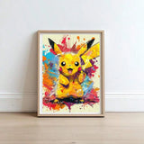 Anime Pokemon Pikachu Charmander Bulbasaur Squirtle Poster HD Canvas Painting Home Living Room Painting Wall Art Children's Gift