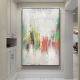 Handmade Oil Painting Canvas Wall Art Decoration Modern Abstract Texture  For Home Living Room Decor Entrance Niche Art Installation Rolled Frameless Unstretched Painting