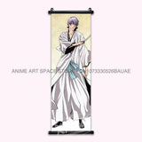 Anime BLEACH Figures Posters Kurosaki Ichigo Wall Art Scrolls Picture Kuchiki Rukia Home Decor Canvas Japanese Hanging Painting