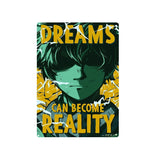 Japanese Anime My Hero Academia Wall Decorative Picture for Boy Room Metal Tin Sign Home Decor Wall Art Cafe Quality Posters