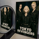 Anime T-Tokyo R-Revenger Painting Calligraphy High-Quality Cotton Canvas Poster Wall Art for Living Room Modern  House Decor