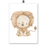 Children's Room Decorative Animal Wall Art Canvas Painting