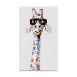 Wall art canvas print animal pictures giraffe family painting