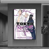 cool anime t-Tokyo Revengers Poster Versatile HD Waterproof Wall Art Self-Adhesive Decor for Any Space Ideal Gift