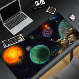 Mouse Pad Black And White Anime Keyboard Pad Laptop Outer Wilds Solar System Desk Mat PC Gaming Accessories Mousepad XXL Carpet