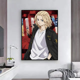 action anime Tokyo Revengers Poster HD Self-Adhesive Waterproof Wall Art Easy to Apply Multi-Scene Decor