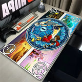 Mouse Pad Anime Black Extended Desk Mat PC K-kingdom H-hearts Keyboard Pad Laptop Gaming Accessories Table Play Mat XXL Mousepad