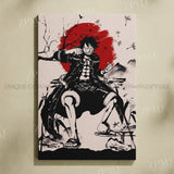 Anime One Piece Home Decoration Canvas Painting Pictures Monkey D. Luffy Figures Wall Art Prints Poster For Living Room No Frame