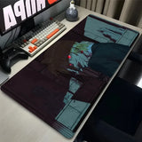 Mouse Pad Laptop Japan Anime Keyboard Pad H-hunter X H-hunter Gamer Cabinet Desk Mouse Mat PC Black and White Kurapika Mousepad