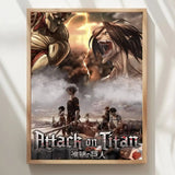 A-Attack On Anime T-Titan Poster High Quality Print Waterproof Wall Art Sticker For Bar Living Room Decor Gift