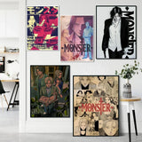 Monster Anime Classic Retro Wall Art, HD Canvas Print Poster, Suitable for Home, Living Room, Room Decoration Painting