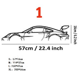 Cross-border Modern Metal Sports Car Wall Art Decoration