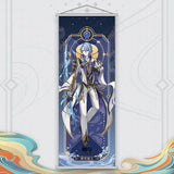 Xiao Yelan Kazuha Hutao Genshin Impact Scroll Canvas Wall Hanging Painting Home Decor Anime Poster Wall Art Room Decoration