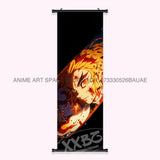 Demon Slayer: Kimetsu No Yaiba Wall Art Canvas Scrolls Pictures Hanging Painting Anime Rengoku Kyoujurou Home Decor Print Poster