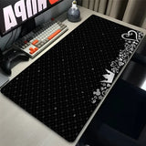 Mouse Pad Anime Black Extended Desk Mat PC K-kingdom H-hearts Keyboard Pad Laptop Gaming Accessories Table Play Mat XXL Mousepad