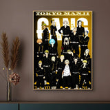 popular anime Tokyo Revengers Poster HD Waterproof Self-Adhesive Wall Art – Multi-Scene Use, Top Gift Pick