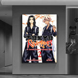cool anime t-Tokyo Revengers Poster Versatile HD Waterproof Wall Art Self-Adhesive Decor for Any Space Ideal Gift