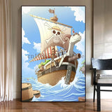 Anime Ship One Cartoon One Piece Poster Print Canvas Painting Wall Art Mural Suitable for Cafe Home Wall Decoration Picture Gift