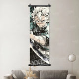 Demon Slayer Poster Home Decor Hashibira Inosuke Canvas Scrolls Picture Agatsuma Zenitsu Wall Art Kamado Nezuko Hanging Painting
