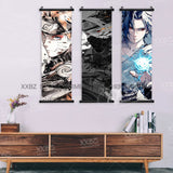 Naruto Home Decoration Scrolls Picture Hyuga Hinata Anime Canvas Wall Art Interior Hanging Painting Uchiha Itachi Figures Poster