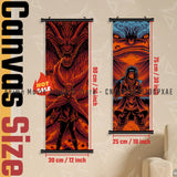 Naruto Home Decoration Canvas Hanging Painting Uchiha Madara Wall Art Prints Scrolls Pictures Hot Blooded Japanese Anime Poster