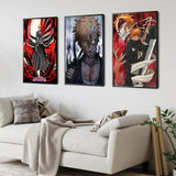 New Bleach Poster kenpachi Gotei Anime Figure  Manga Decoration Canvas Painting Wall Art Home Kawaii Room Decor Aesthetics Gift