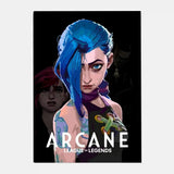 Anime Game Arcane Jinx Main Art Poster Aesthetic Canvas Painting Posters and Prints Wall Art Picture For Living Room Decoration