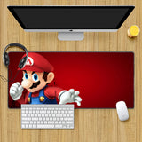 Hot Games Super M-Marioes Mousepad HD Printing Computer Gamers Locking Edge Non-slip Mouse Pad XXL90x40cm Keyboard PC Desk Pad