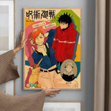 Japanese Anime J-Jujutsu K-Kaisen Poster Sticky Wall Art Printing Waterproof Home Living Bed Room Bar Aesthetic Decor