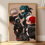 M-My Hero Academia Anime Painting Calligraphy HD Print Art Core – Unframed, Vibrant Wall Art, Ideal for Home