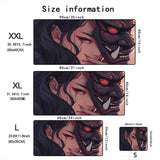 Mask anime girl Mouse Pad Large Computer Office Game Table Mats XXL Rubber Anti-slip Gaming Keyboard Mousepads Long Desk Pads