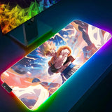 LED Mouse Pad Dragon Ball Backlight Gaming Accessories PC Computer Keyboard Gamer RGB Desk Mat alfombrilla xxl HD Anime Mousepad