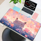 Anime Xxl Mouse Pad Gaming Accessories Cartoon Cat Keyboard Mousepad Gamer Desk Mat Cute Computer Offices Pc Cabinet Kawaii Mice