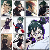 1PC Anime Jujutsu Kaisen Maki Zenin Poster Self-adhesive Art Waterproof Paper Sticker Coffee House Bar Room Wall Decor