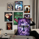 Jujutsu Kaisen Anime Self-adhesive Art Poster Whitepaper Prints Posters Artwork Aesthetic Art Wall Painting
