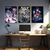 Hot Video Game Anime Hollow Knight Cartoon Characters Poster and Prints Canvas Painting Wall Art Pictures Home Gamer Room Decor