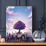 Anime Attack On Titan Poster HD Art Sticky Wall Waterproof Home Living Room Bar Decoration