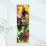 Chainsaw Man Anime Poster Wooden-framed Scroll Painting HD Quality Wall Art Retro Posters for Home Room Wall Decor