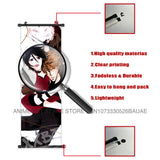 Anime BLEACH Figures Posters Kurosaki Ichigo Wall Art Scrolls Picture Kuchiki Rukia Home Decor Canvas Japanese Hanging Painting