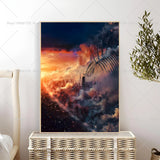 1PC Anime Attack On Titan The Fina Poster Self-adhesive Art Waterproof Paper Sticker Coffee House Bar Room Wall Decor