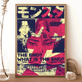 Monster Anime Classic Retro Wall Art, HD Canvas Print Poster, Suitable for Home, Living Room, Room Decoration Painting